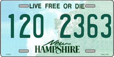 NH license plate 1202363