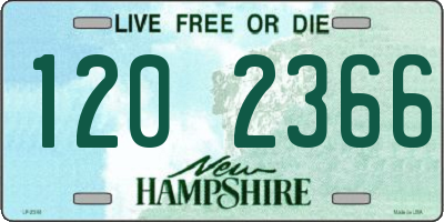 NH license plate 1202366