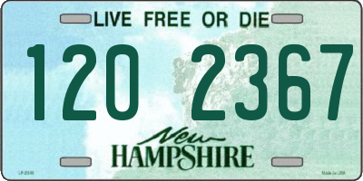 NH license plate 1202367