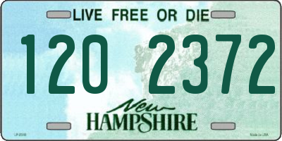 NH license plate 1202372