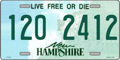 NH license plate 1202412