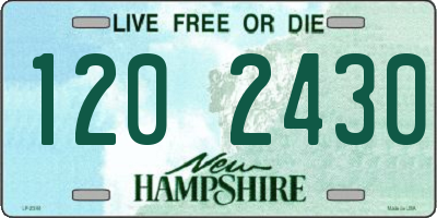 NH license plate 1202430