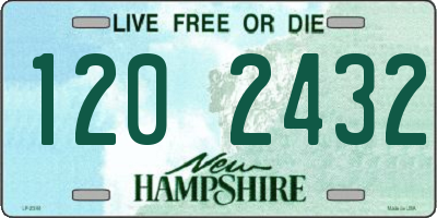 NH license plate 1202432