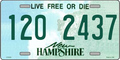 NH license plate 1202437