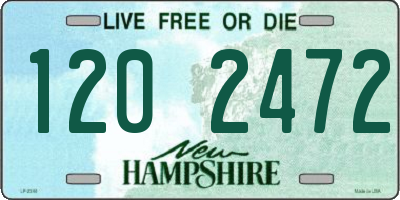 NH license plate 1202472