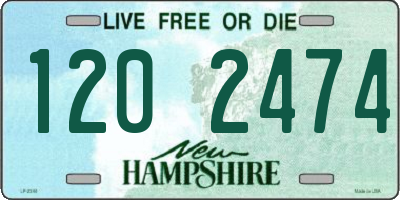 NH license plate 1202474