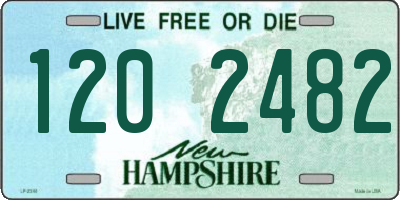 NH license plate 1202482