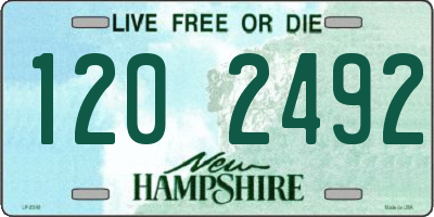 NH license plate 1202492