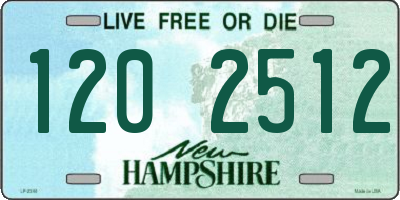 NH license plate 1202512