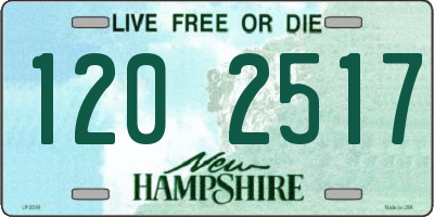 NH license plate 1202517
