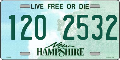 NH license plate 1202532