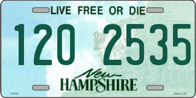NH license plate 1202535