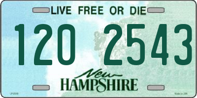 NH license plate 1202543