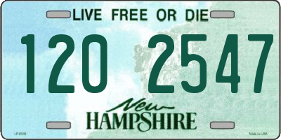 NH license plate 1202547