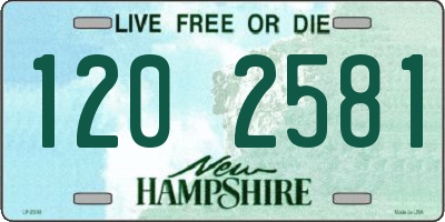 NH license plate 1202581