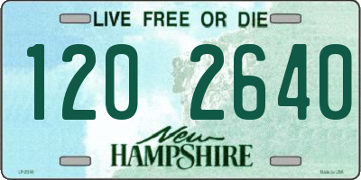 NH license plate 1202640