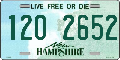 NH license plate 1202652