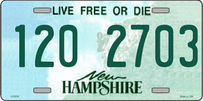 NH license plate 1202703