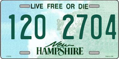 NH license plate 1202704