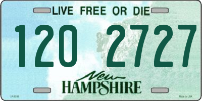 NH license plate 1202727