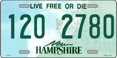 NH license plate 1202780