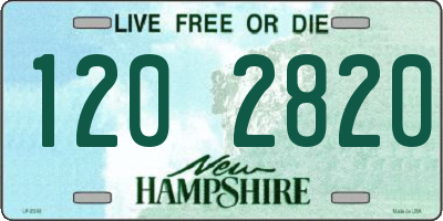 NH license plate 1202820