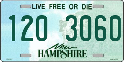 NH license plate 1203060