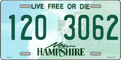 NH license plate 1203062