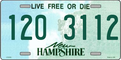 NH license plate 1203112