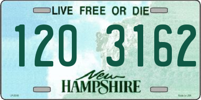 NH license plate 1203162