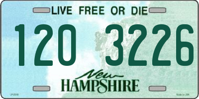 NH license plate 1203226