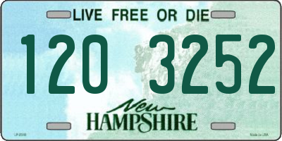 NH license plate 1203252