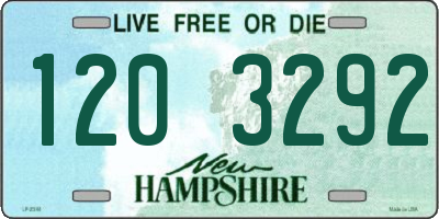 NH license plate 1203292