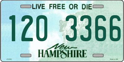 NH license plate 1203366
