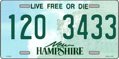 NH license plate 1203433