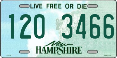 NH license plate 1203466