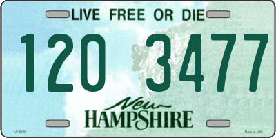 NH license plate 1203477