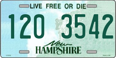 NH license plate 1203542
