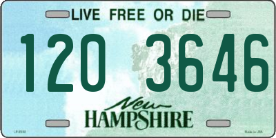 NH license plate 1203646