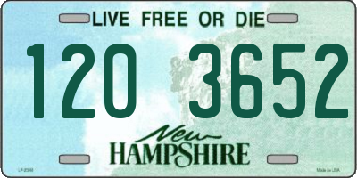 NH license plate 1203652