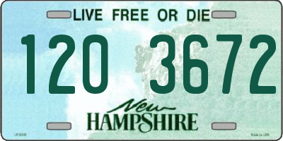 NH license plate 1203672