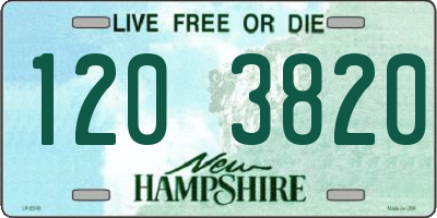 NH license plate 1203820