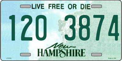 NH license plate 1203874