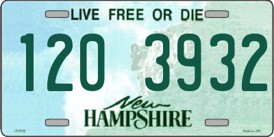 NH license plate 1203932