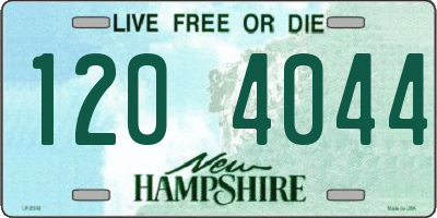 NH license plate 1204044