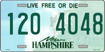 NH license plate 1204048