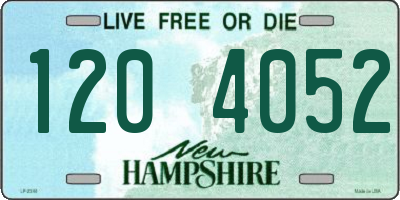 NH license plate 1204052