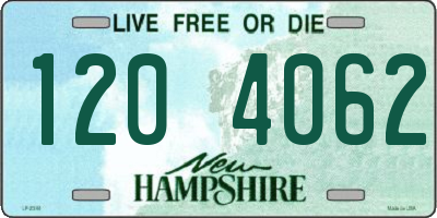 NH license plate 1204062