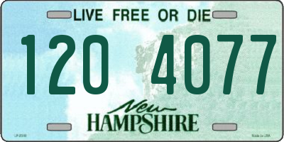 NH license plate 1204077