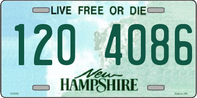 NH license plate 1204086